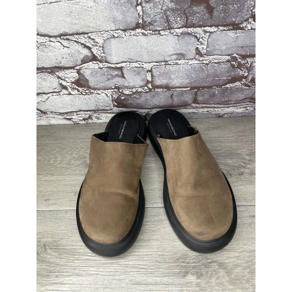 Vagabond Blenda Brown Nubuck Leather Slide Platform Sandals Women’s 38EU/7.5M US
